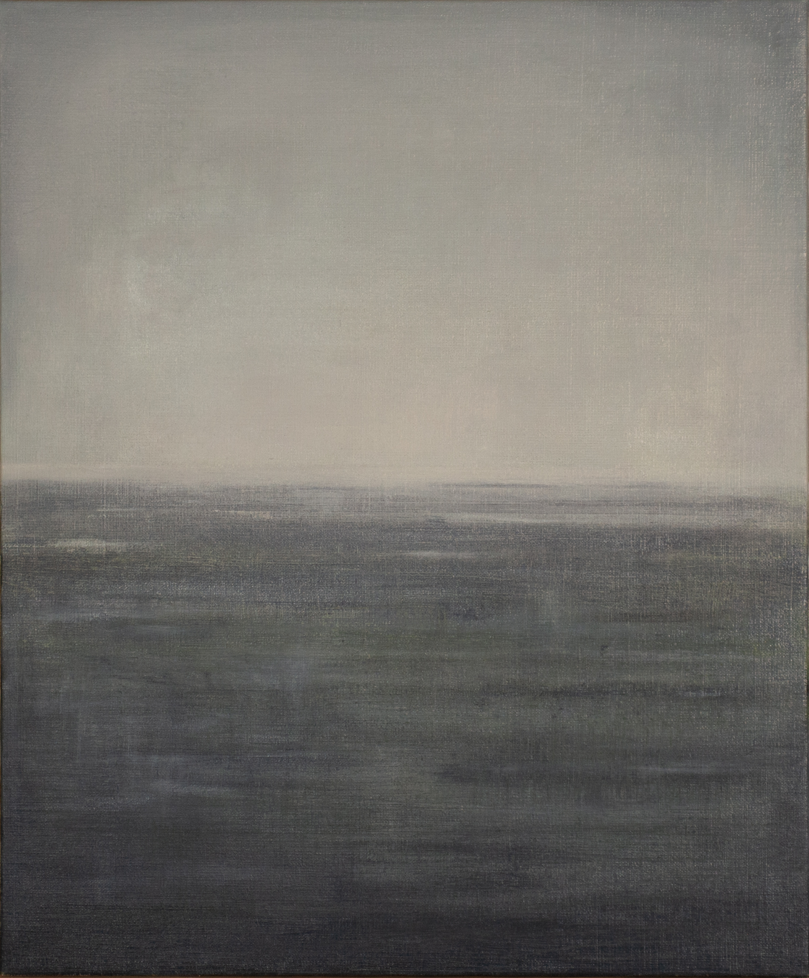 Ocean Gray Day Meditation - 2015, Oil on linen, 65 x 54 cm (25,5 x 21 in)