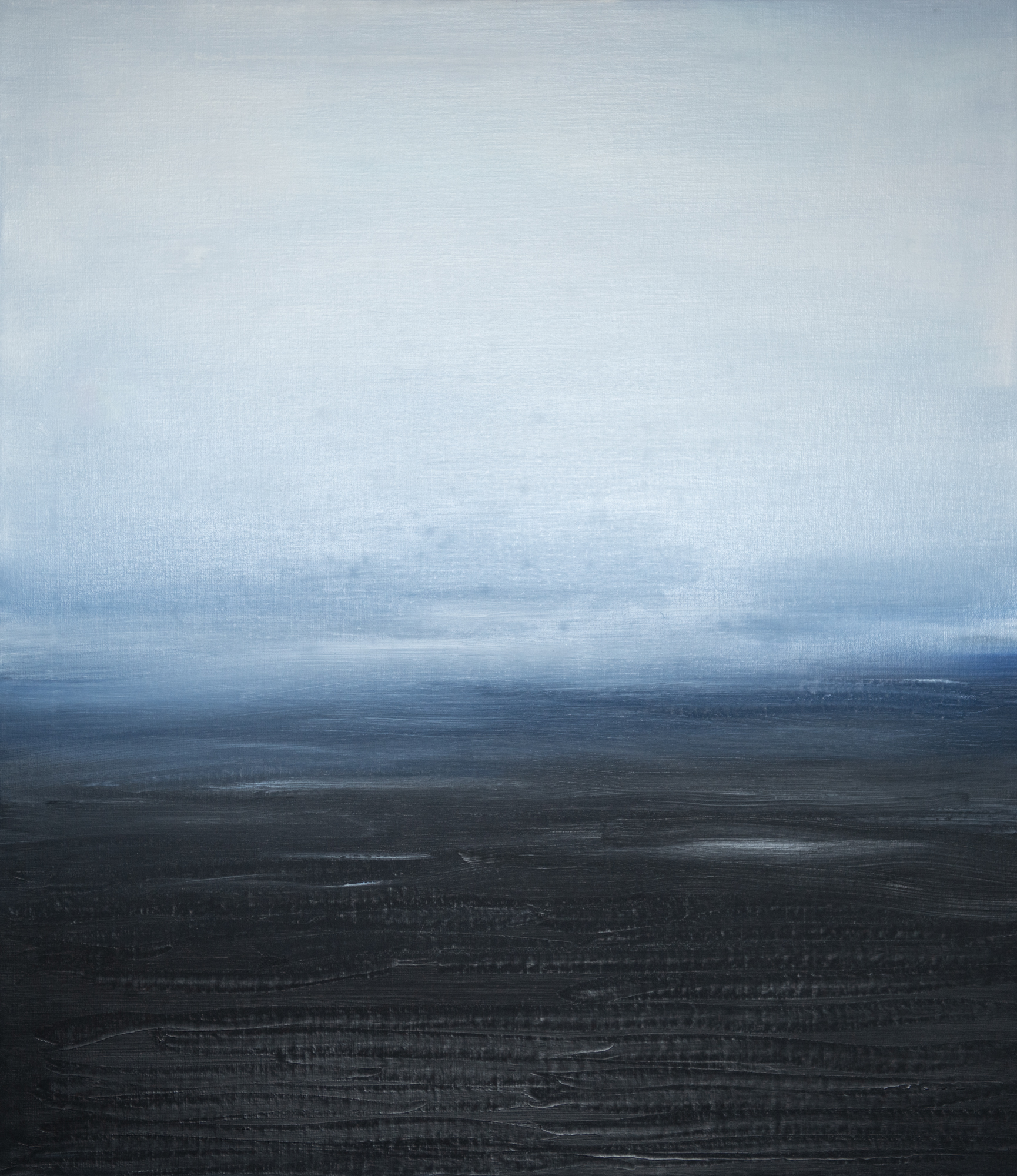 Ocean Blue Day Meditation - 2015, Oil on linen, 69 x 60 cm (27 x 23,5 in)